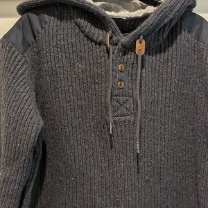 Men's prAna Lamb's Wool Hooded Sweater, XL